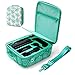 Funda para Nintendo Switch - [New Leaf Crossing Diseño ] LYCEBELL Funda de viaje para Nintendo Switch Consola, Joy Con Grip, Pro Controller y 21 Cartuchos de Juegos - Verde