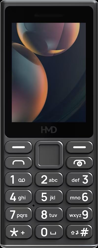HMD Téléphone Portable 105 4G, Noir, 128 Mo