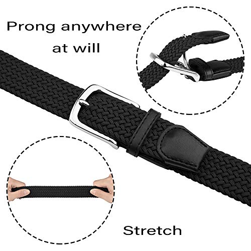 JUKMO Elastic Braided Belt, Stretch Woven Belt in Gift Box3