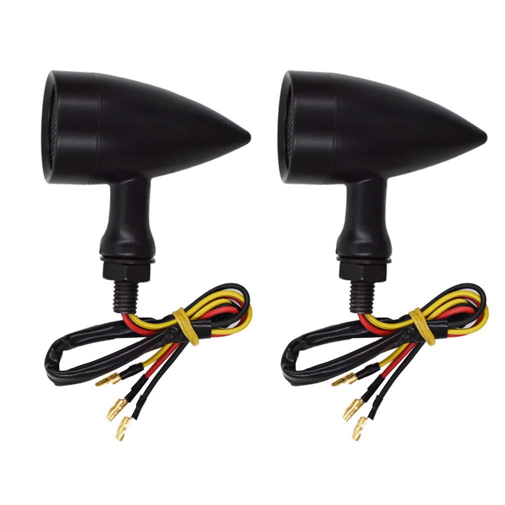 2PCS Motorcycle Turn Signal Light Blinker Indicator Front Rear Tail Light Raplacement for Suzuki Chopper Bobber