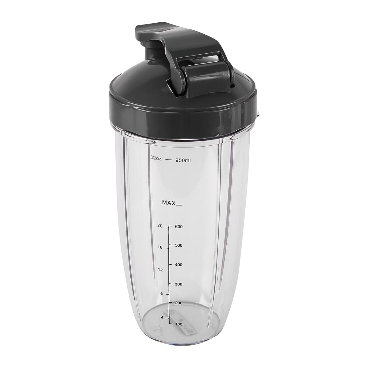 Wo Upgraded 32 Oz Tazze di Ricambio per Mixer, Sport Clamshell, compatibili con Mixer ad Alta velocità da 600 W/900 W per Una Sostituzione conveniente