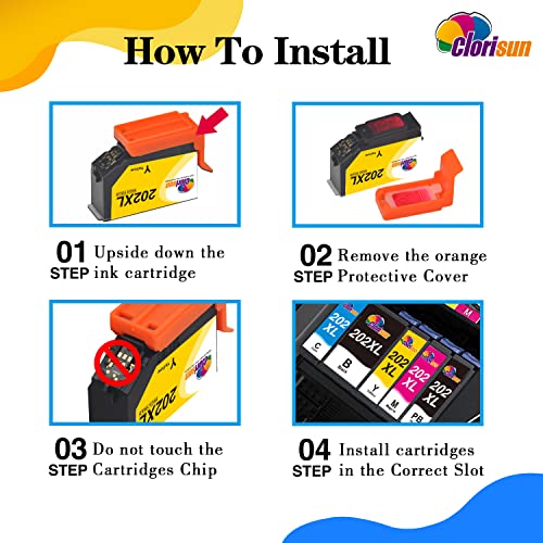 Clorisun 202XL Cartuccia d'inchiostro per Epson