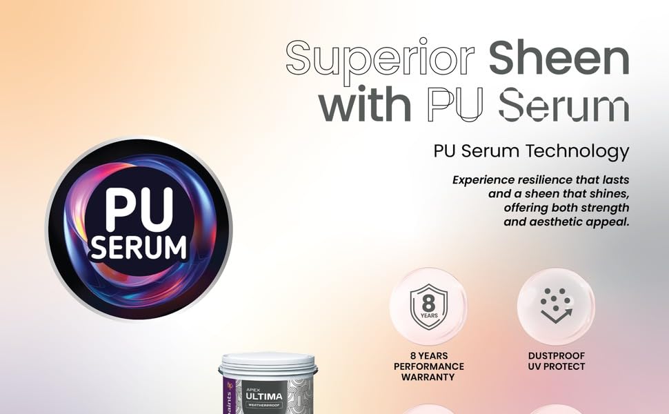 Image of Asian Paint Apex Ultima Weatherproof Exterior Emulsion Premium Exterior Emulsion - Premium Weather Protection | Dust Resistant, Anti-Algal | 4 Liter (White)