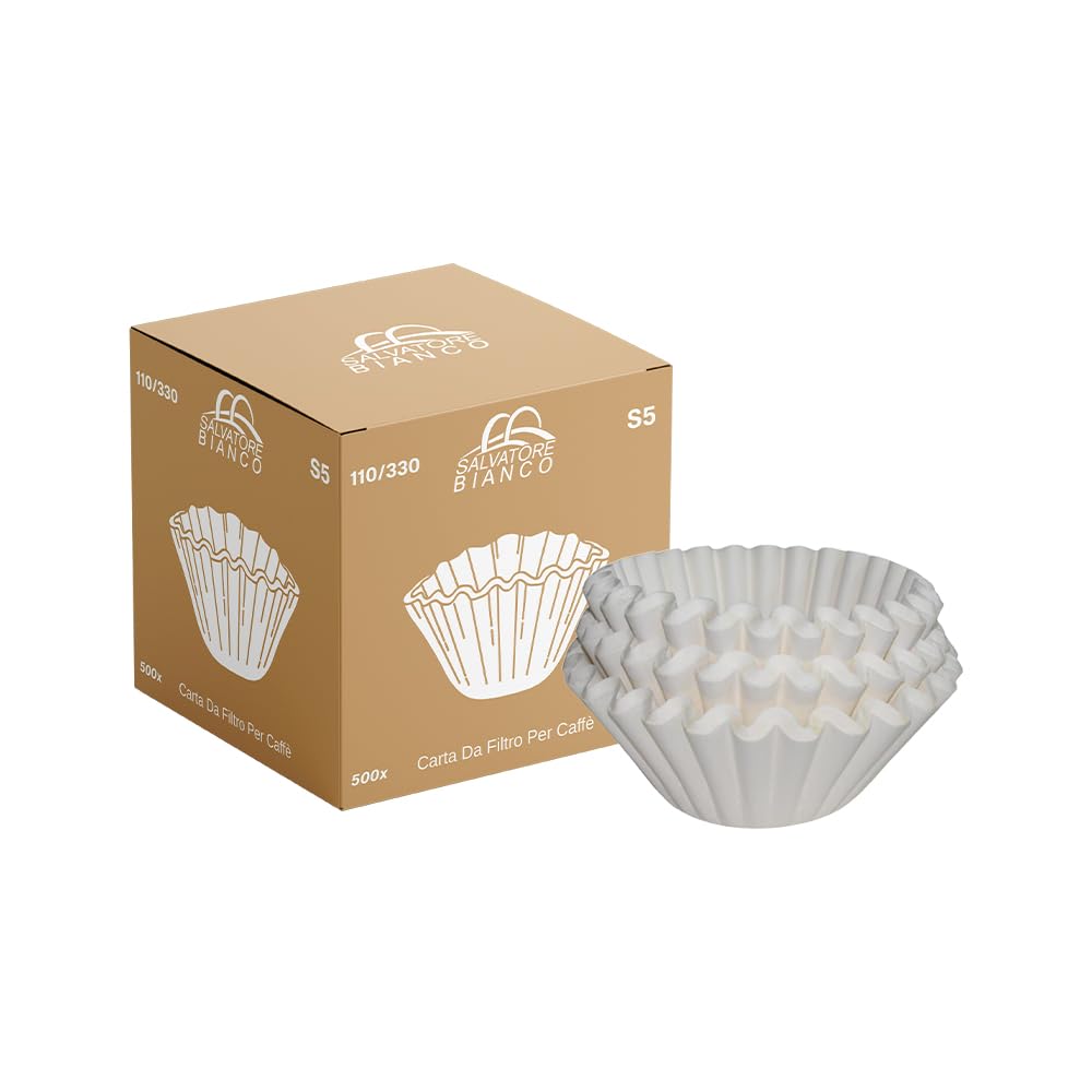 110/330 Large Commercial Coffee Filter Papers – Compatible with Bravilor, Animo, Bunn, Fetco, Queen Thermos and More (500)