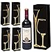 Sacchetti Regalo Vino Premium Sacchetti Regalo Per Bottiglie Di Vino Con Robusti Manici In Corda Sacchetti Bottiglie Regalo Vino Sacchetti Regalo Vino Per Vino Whisky Vino Spumante Champagne -5pcs