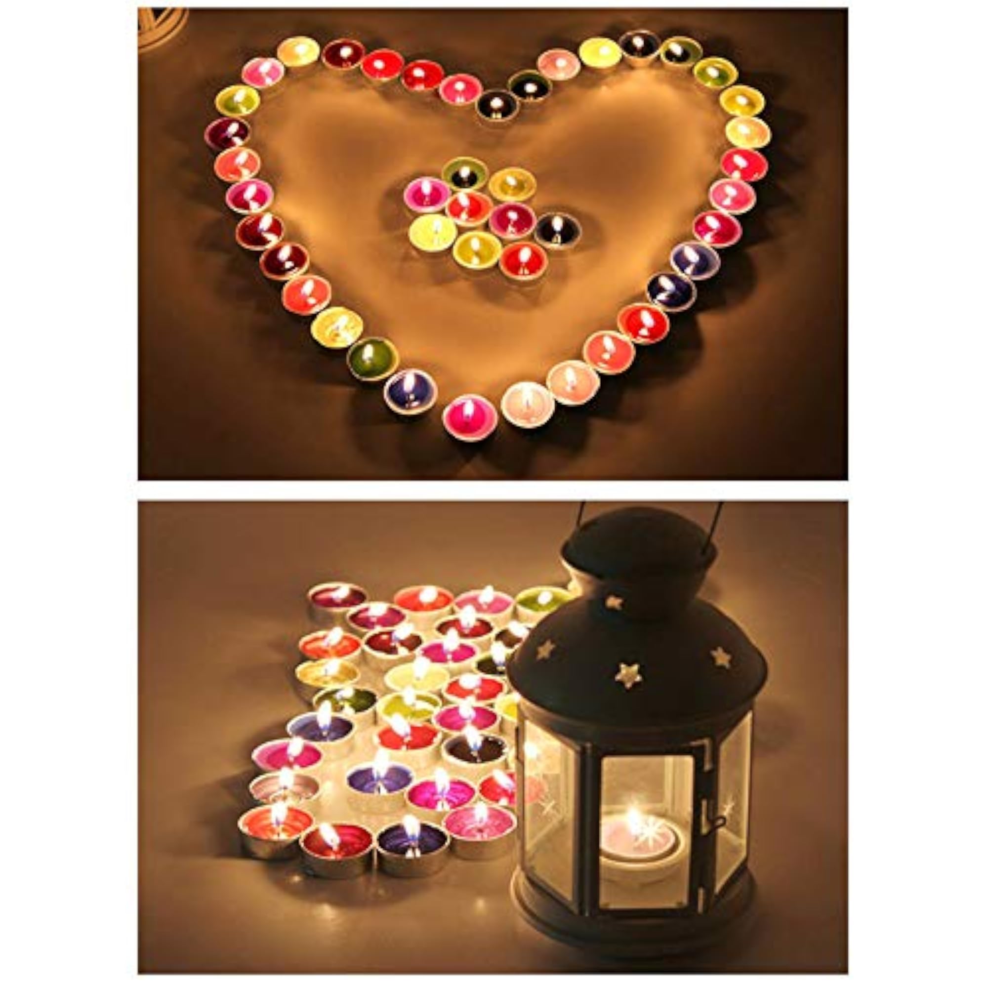 50 Pack Unscented Tealight Candles, Bulk for Home Decor