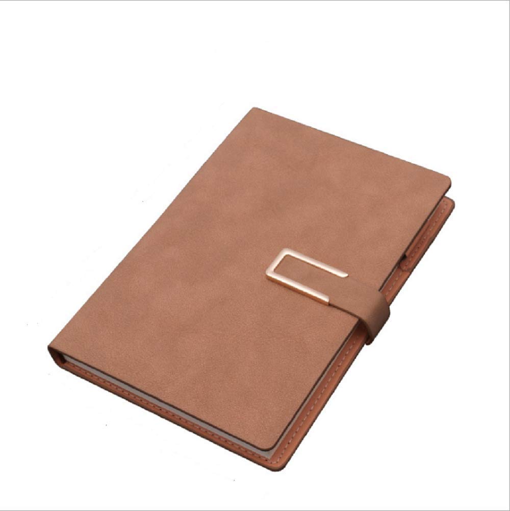 Ensemble de cahier A5 créatif et carnet de notes marron en cuir