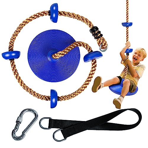 CHAIRLIN Columpio de escalada con plataforma para niños, columpio para arborismo al aire libre, con cuerda de escalada y guantes