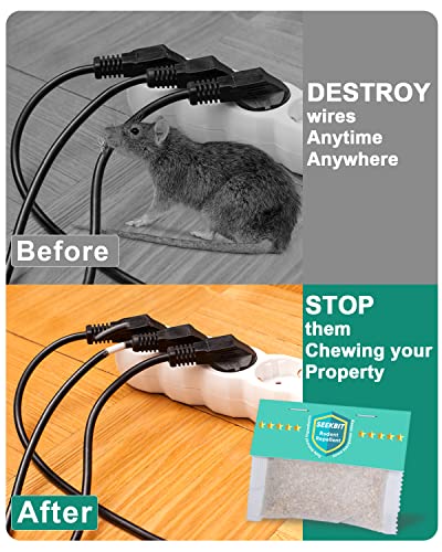 Seekbit Rodent Repellent, Large Peppermint Oil Repels Mice And Rats Squirrel And Other Rodents, Rat Mouse Repellent For Indoor Outdoor Attic Rv Car Engines, Mouse Deterrent Keep Mice Out, 7 Pack #TOP4