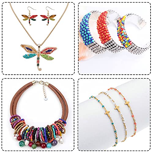 Ulikey 11000 Pezzi Perline di Vetro, 20 Colori