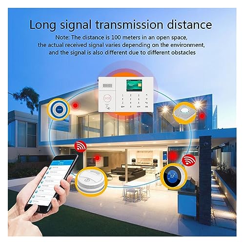 Sistema de alarma inicio inalámbrico WiFi gsm con sensor detector de movimiento 4