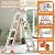 LEVELEVE 22FT Extension Ladder,A Frame 6 Step Ladder with Stabilizer Bar & Wheels,330 lbs Security Load Multi Position Ladder for Stairs Home Indoor Outdoor Roof