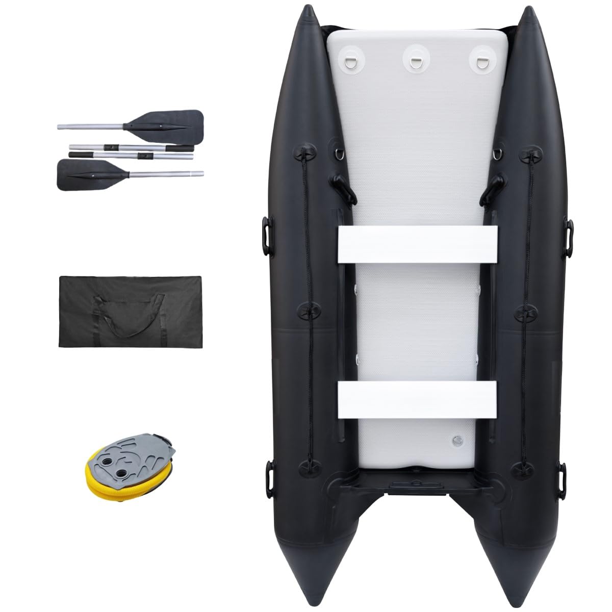 11ft Catamaran Manta Series Inflatable Catamaran Boat : Inflatable Dinghy Boat/Inflatable Fishing Boat/Mini Boat/Rigid Inflatable Boat/Inflatable Pontoon/Inflatable Boat with Motor Mount