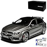 br 45 Aus Resin mit Plastikteilen GT Spirit Mercedes-Benz GLA 45 AMG X156 Mountain Grau SUV Ab 2013 1/18 Modell Auto mit individiuellem Wunschkennzeichen