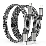 iPhone Charger USB C to Lightning Cable MFi Certified, 2Pack 3FT 5FT Fast Charger Cable Syncing Cord...
