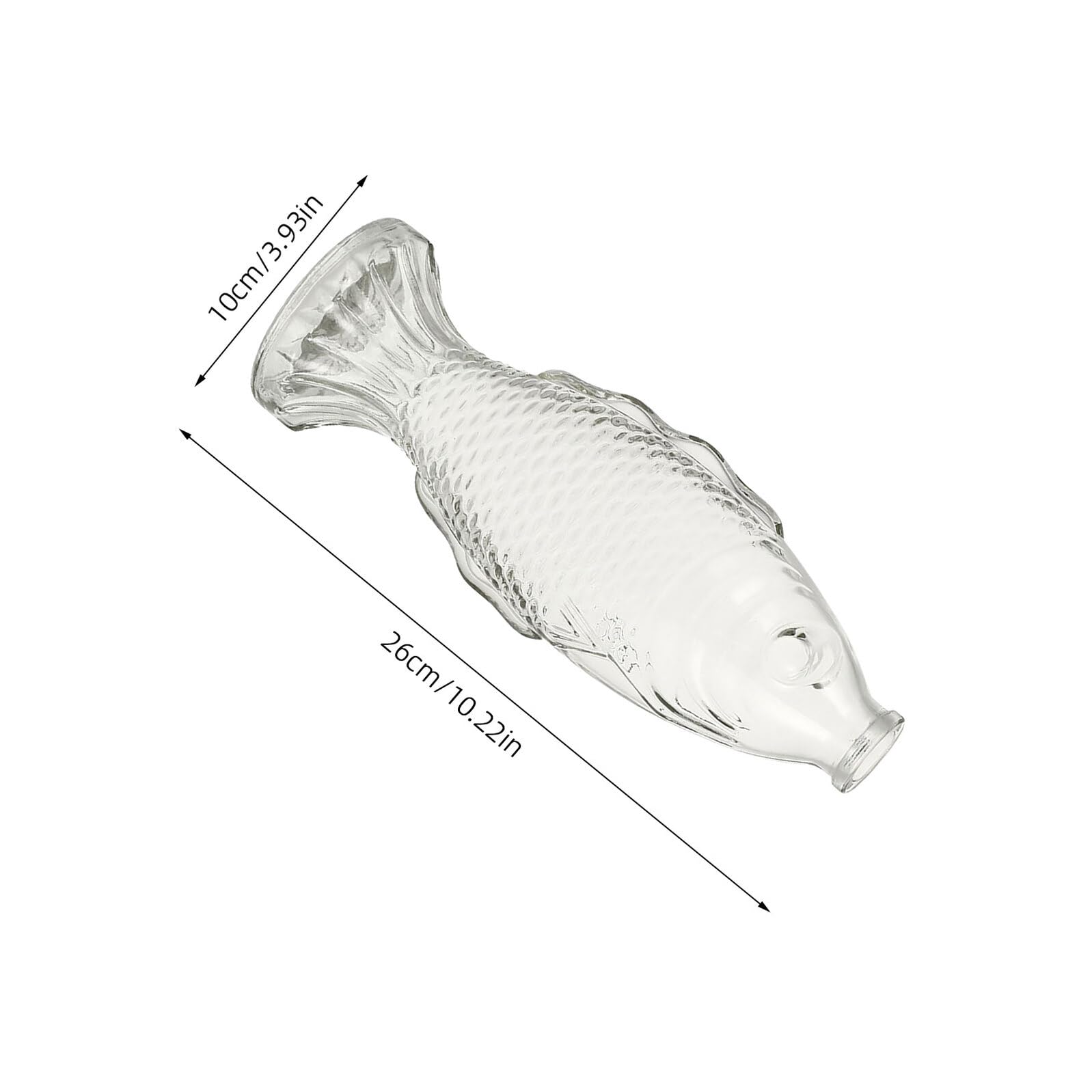 Amazon.co.jp: Housoutil 魚 形 グラス ボトル シングル 花瓶 グラス