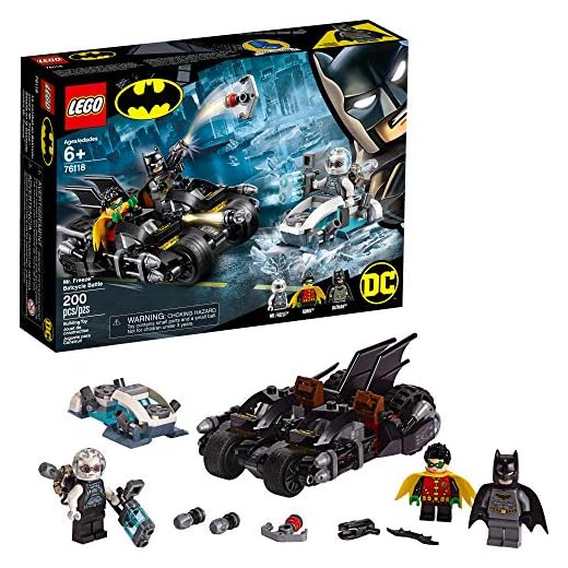 LEGO DC Batman Mr. Freeze Batcycle Battle 76118 Building Kit (200 Pieces)