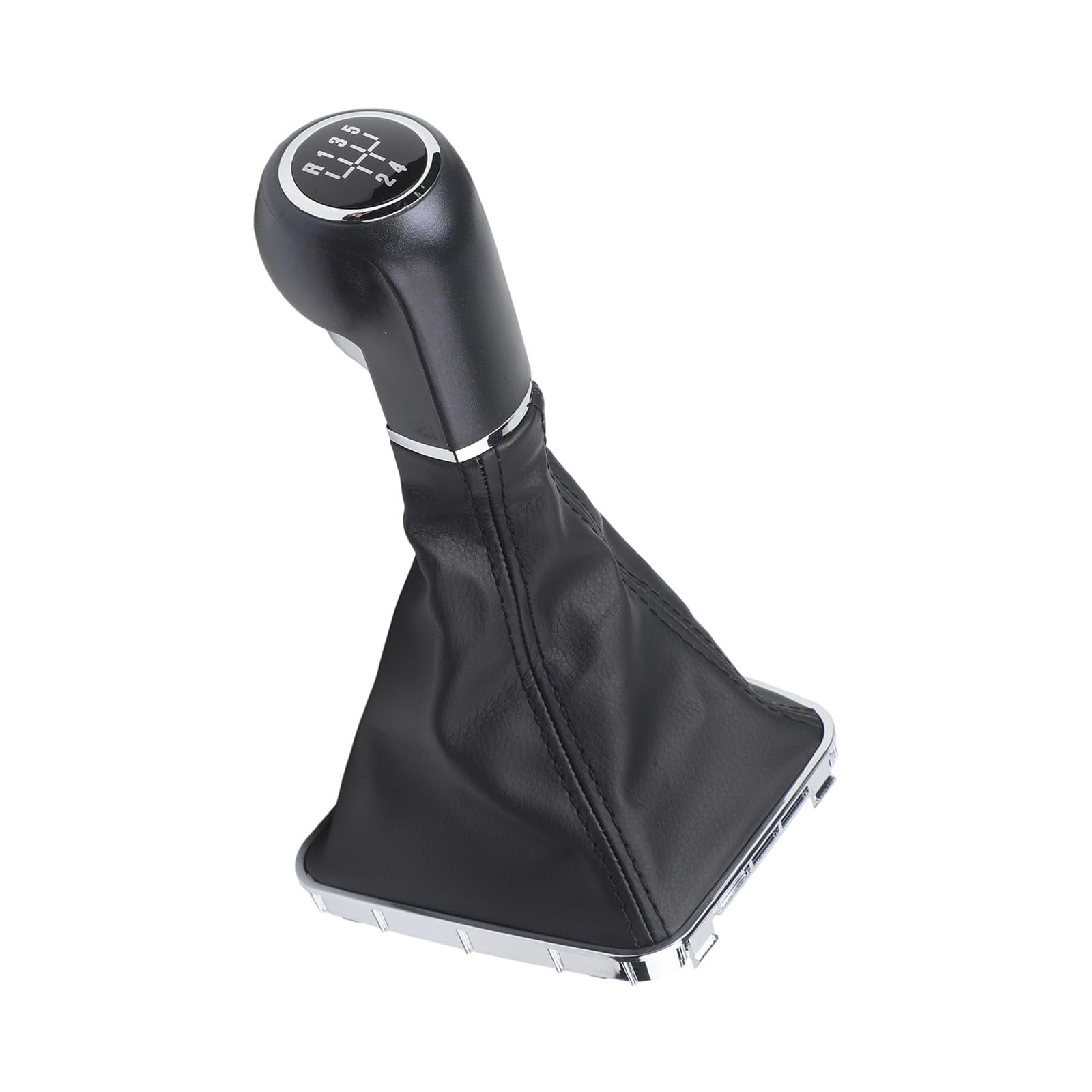 Htvtkrfgrl Black Performance Gear Shifter Knob For Opel Zafira B 2005-2015 Pu Leather