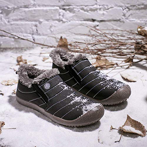 image for SITAILE Snow Boots, Women Men Fur Lined Waterproof Winter Outdoor Slip