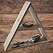 Estante de madera triangular para colgar o independiente, estante de exhibición |...