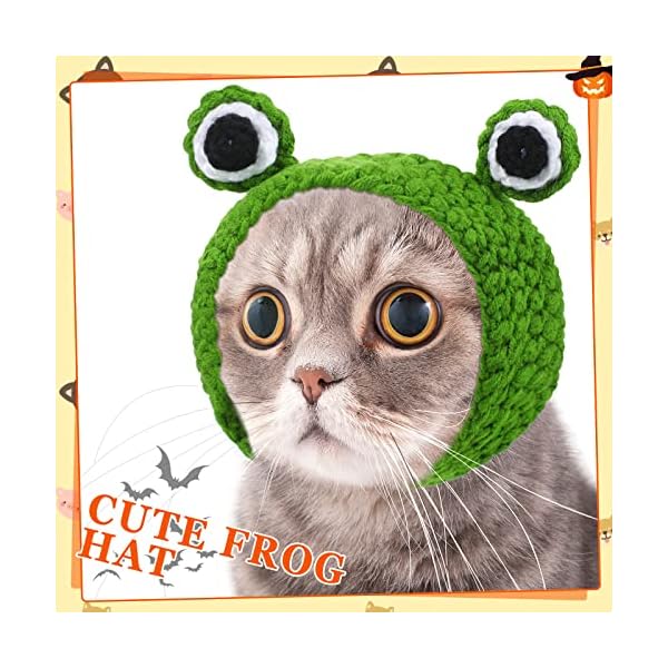 4 pieces halloween pet costume cat lion mane costume vampire cloak devil hat frog hat cat small dogs outfits for halloween party pet cosplay - image 7