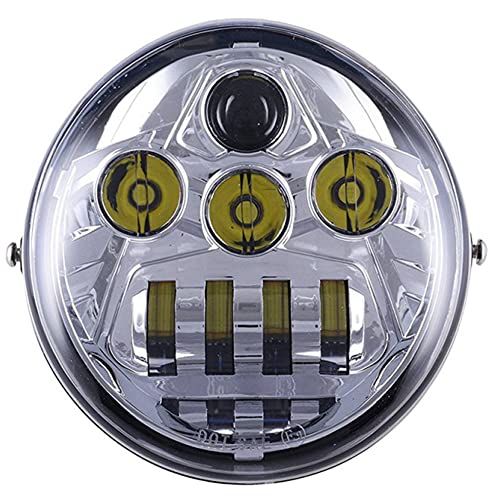 Farol De Led De Motocicleta Farol De Farol Alto Baixo Para Harley Davidson Street Rod VRSCR 2006,Sil