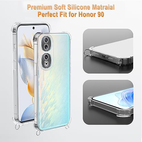 XTCASE Cover con Cordino per Honor 90, Custodia