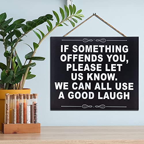JennyGems-Funny-Signs-If-Something-Offends-You-Hanging-Wooden-Sign-Funny-Gifts-for-Men-Bar-Sign-Mancave-and-Garage-Decor-Made-in-USA JennyGems Funny Signs If Something Offends You Hanging Wooden Sign Funny Gifts for Men Bar Sign Mancave and Garage Decor Made in USA