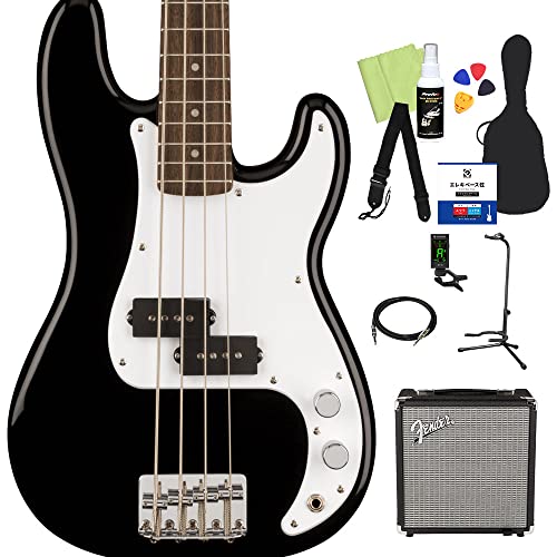 Squier by Fender Mini Precision Bass x[X S12_Zbg yFenderAvtz Black vVWx[X ~jTCY XNC[/XNCA