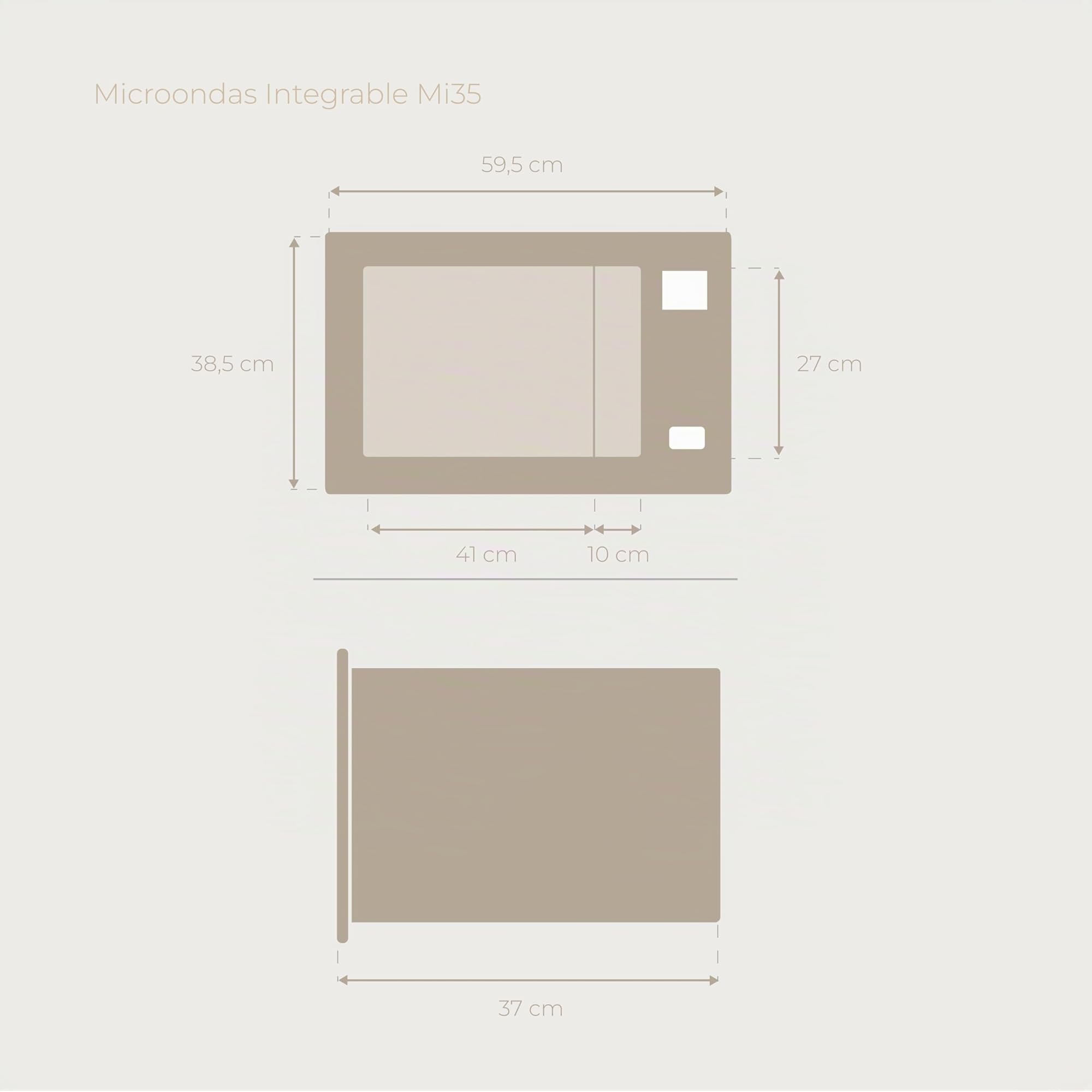 Microonde integrabili EVVO Mi35 Black