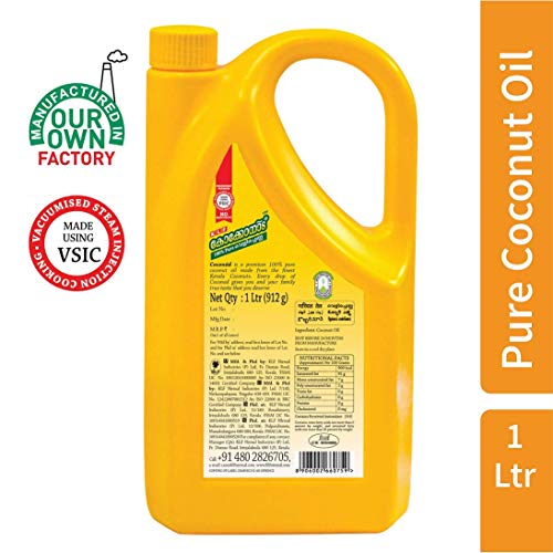 Image of KLF Coconad Pure Coconut Cooking Oil Pouch, 1 L + KLF Coconad Coconut Oil Jar, 1 L