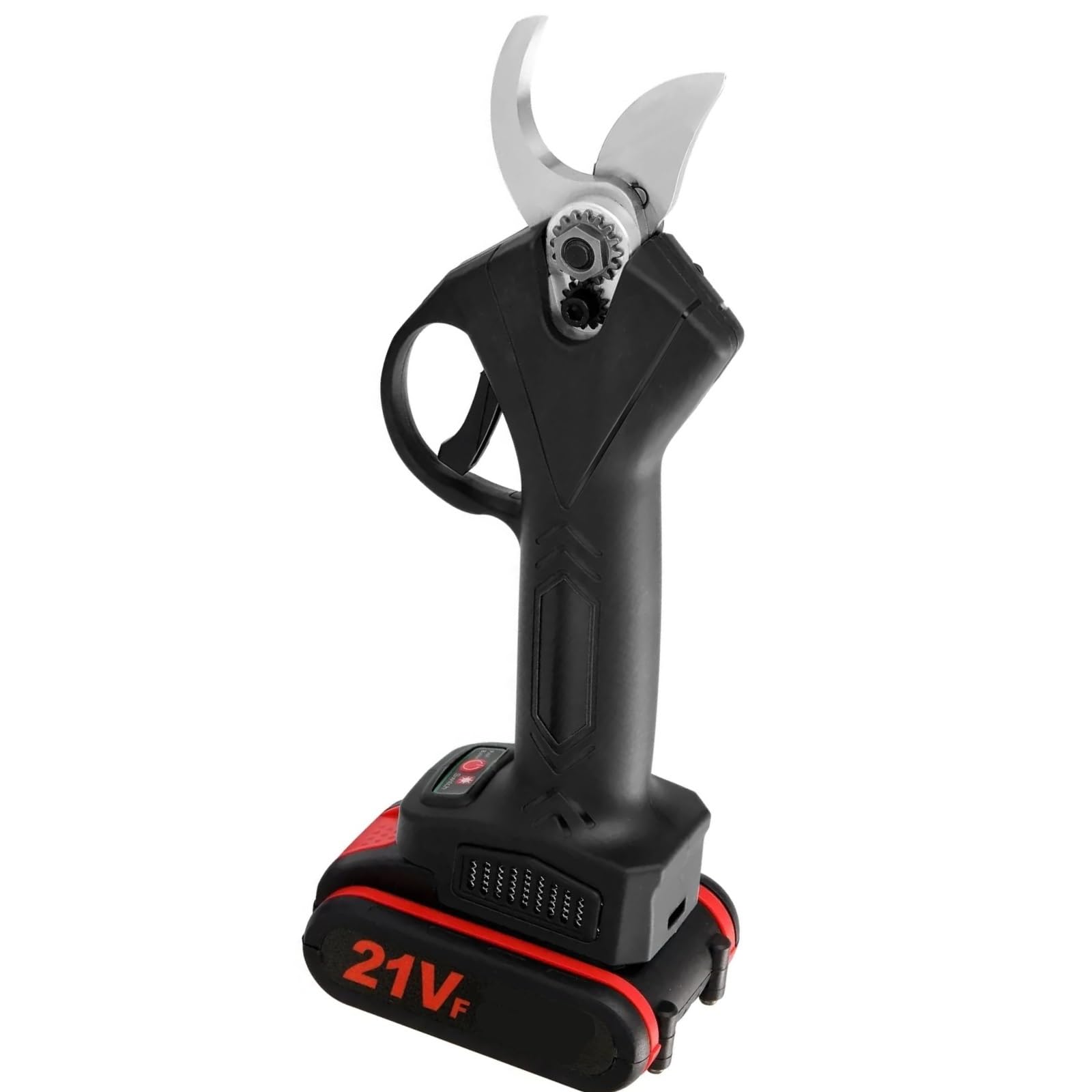 Garden Scissors Cordless Electric Pruner 88VF 21V 30mm Rechargeable Battery Pruning Shears Cutter(Green)