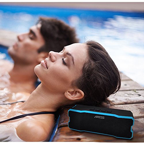 Axess Spbw1075 Portable Waterproof Rechargeable Bluetooth Speaker With Built-In Speakerphone, Green #TOP2