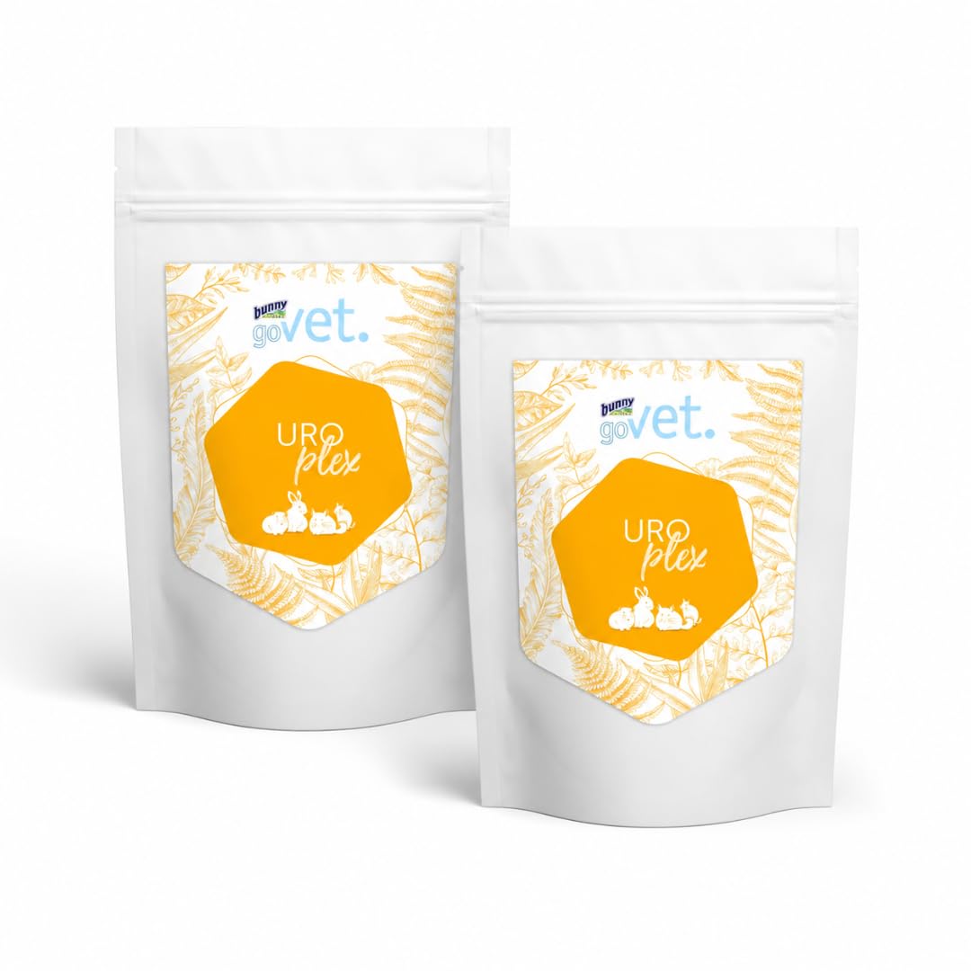 Bunny Nature goVet UROplex | Paquete doble | 2 x 325 g | Complemento alimenticio para animales pequeños | Sin aditivos
