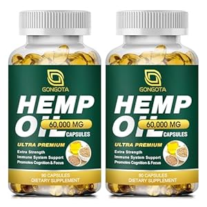 Hemp Oil Capsules – 100% Orga...
