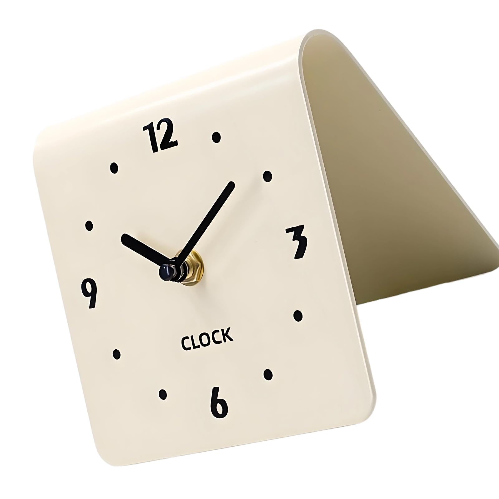 Whoasyst Decorative Tabletop Clocks Silents None Ticking Analog Clock Small Bedside Clock Decorative Desk Clocks for Home Decors Bedside