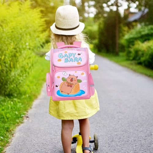 Sac à dos dessin animé capybara étanche et grand volume pour les sorties