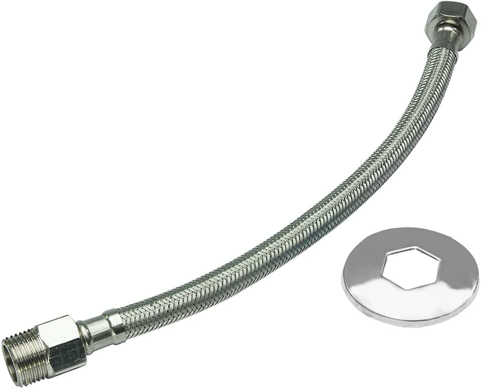 Kokay Mangueira Engate Flexível Aço Inox 30cm Entrada 1/2'