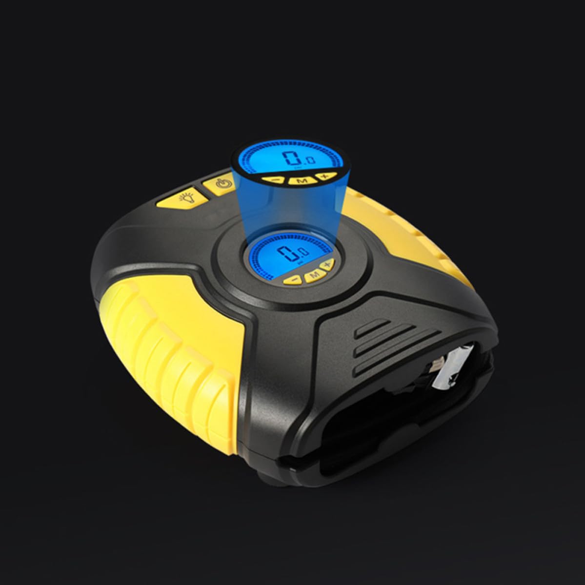TEHAUX Compresor Portátil para Neumáticos de Coche Pantalla Digital Inteligente, Bomba de Aire de 25l, Material Plástico y Cobre, Adecuado para Viajes y Emergencias