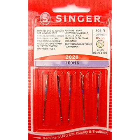 Singer 100/16 Needles for Woven Fabrics Cover