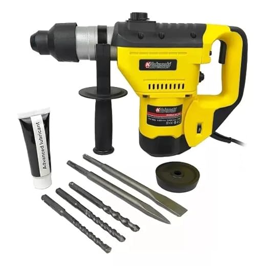 Martelete Rompedor Perfurador Rotativo Furadeira Impacto 960Watts Profissional Com Talhadeira Ponteira Brocas (110, Volts)