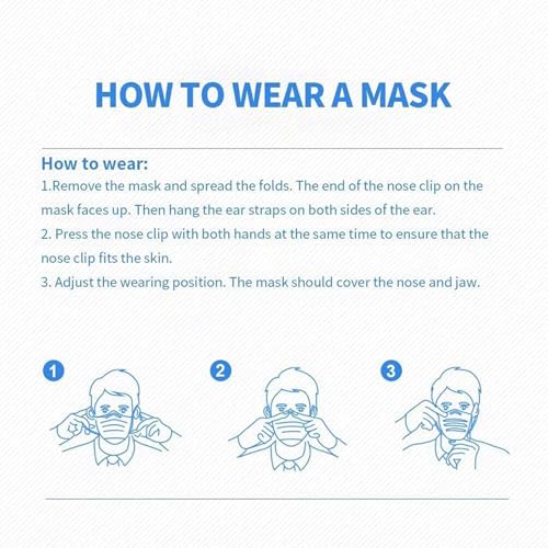Image of 100Pcs Pink Disposable Face Mask,3 Ply Masks with Soft Ear loops