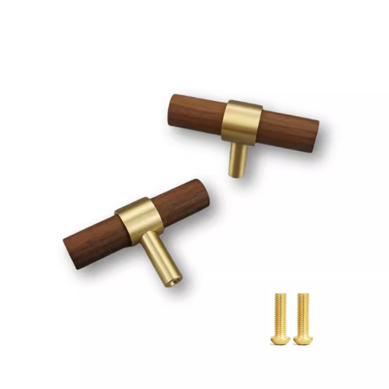 Susenya Knobs,6-Pack, Walnut Cabinet Knobs Luxury 2.36