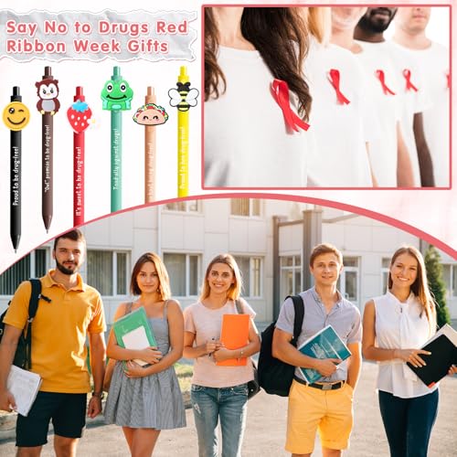Bolígrafos de cinta roja para regalos en la semana de la educación 5