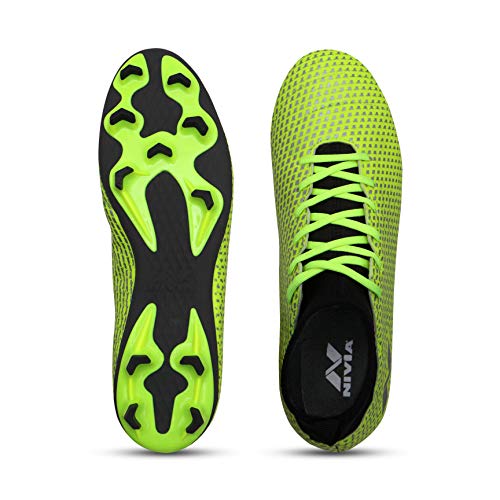 Image of Nivia Synthetic Pro Encounter 6.0 Football Stud, (Fluroscent Green) UK - 10
