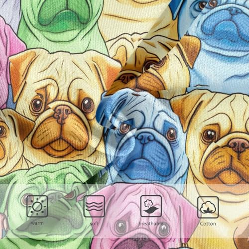 Joisal Colorful Cartoon Pugs Panties Little Girl Toddlers Underwear Floral Cotton Stylish Kids Undies Briefs 2t3