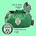 CardKingPro Immense Dice Bags with Pockets - Green - Capacity 150+ Dice - Great Organizer for Dice Hoarders, Perfect for Dungeons and Dragons [Patented Design]