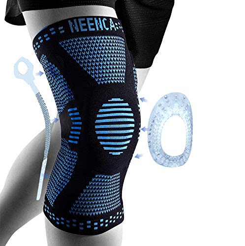 NEENCA Professional Knee Brace,Knee Compression Sleeve Support for Men Women with Patella Gel