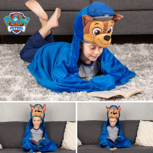 Franco Paw Patrol Kids Bedding Super Soft And Cozy Wearable Hooded Throw Blanket, 50" X 30" (Official Licensed Product) #TOP4