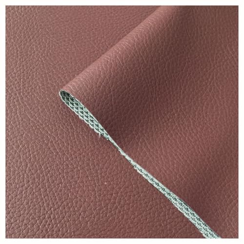Tissu en similicuir chocolat 1.6x10m tapisserie ameublement bricolage